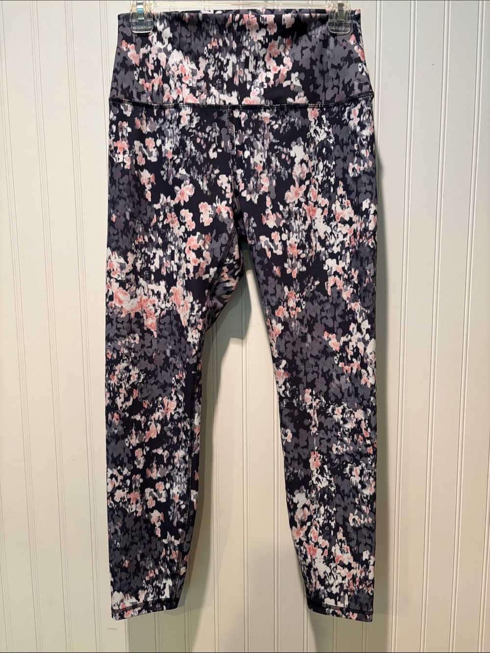 RBX Blue and Punk Floral High-Waist Leggings Size M